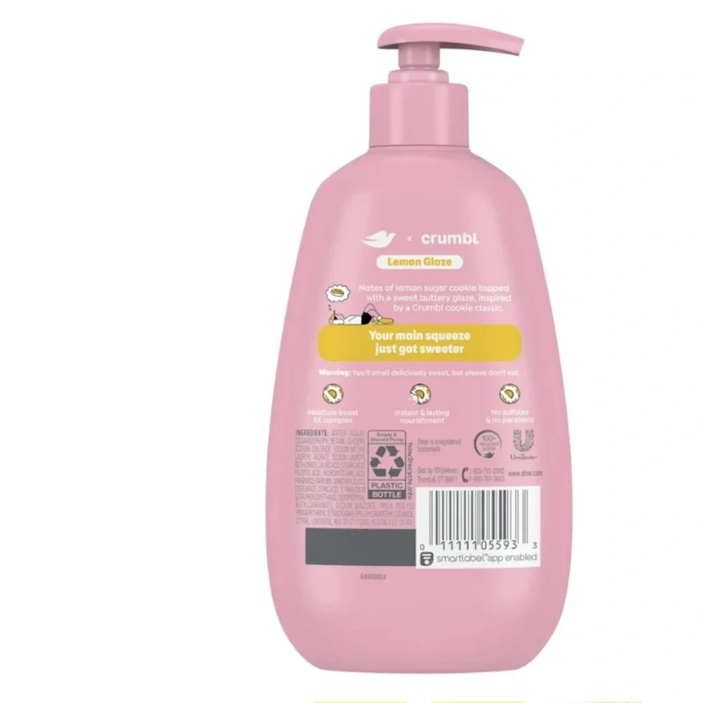 Limited Edition Dove X Crumbl Lemon 🍋 Glaze Moisturizing Liquid Hand Wash